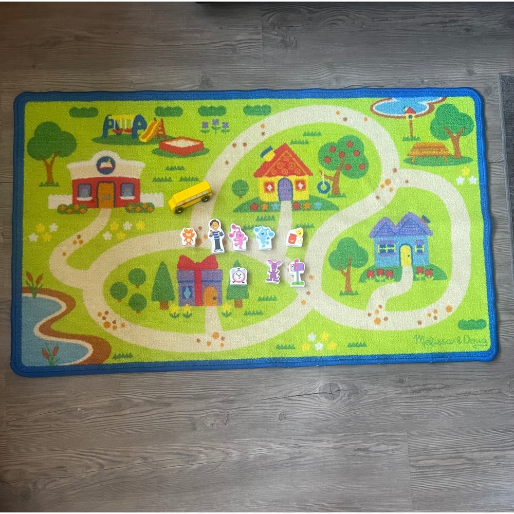 Melissa & Doug Blue's Clues & You! Blues Neighborhood Activity Rug